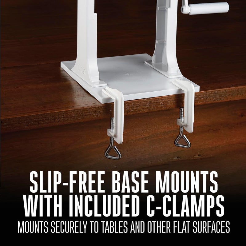 Weston Meat Tenderizer Tool Heavy Duty Cuber Quick and Easy Manual Operation For Cuts Up To 45 Wide x 75 Thick Durable Aluminum Construction Stainless Steel Blades White 073101WA - Image 5