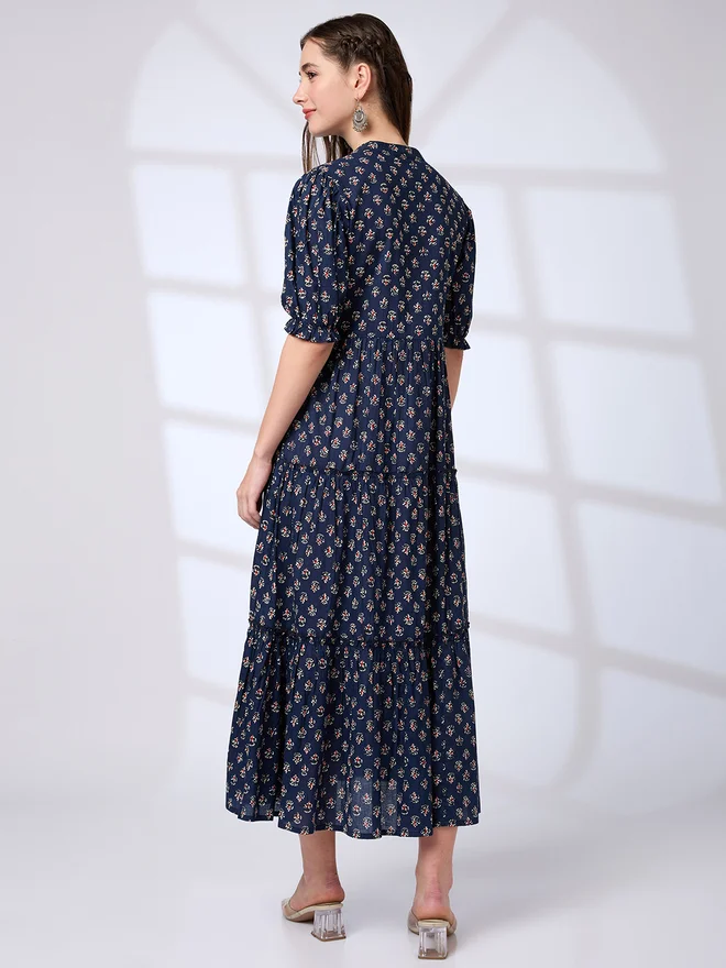 globus Floral Tiered Dress