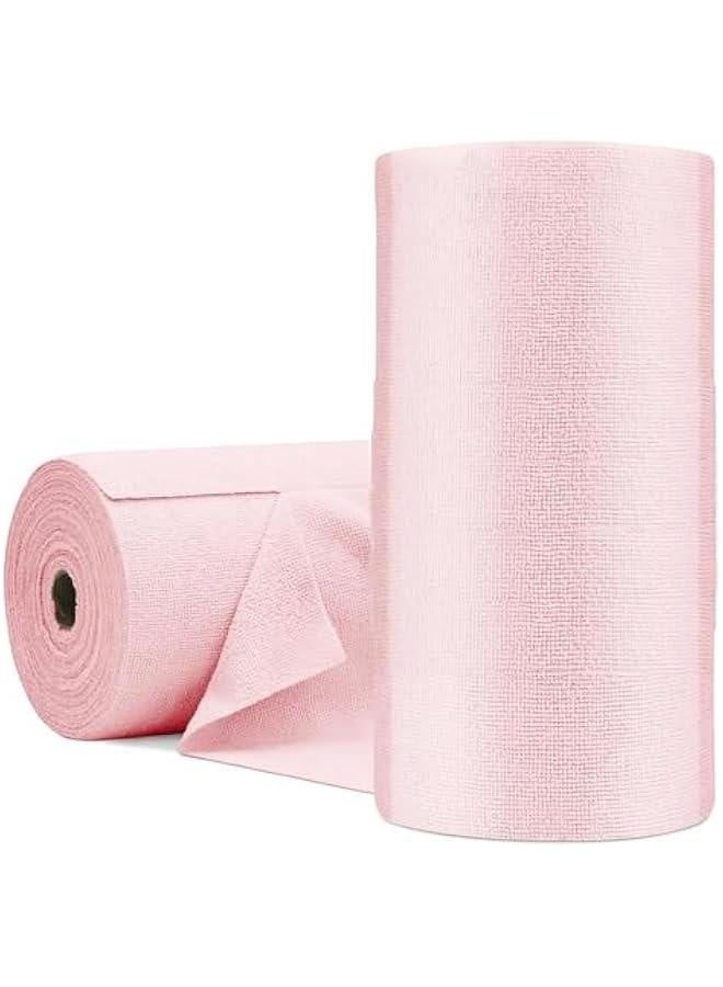 Reusable Dish Cloths, 2 Rolls 40 Packs Reusable Cleaning Rag Roll, 25 * 25cm Quick-Dry Microfiber Hand Tear Cloth All Purpose Cloth Roll Hand Towel Cloth for Kitchen Cloth - Image 1