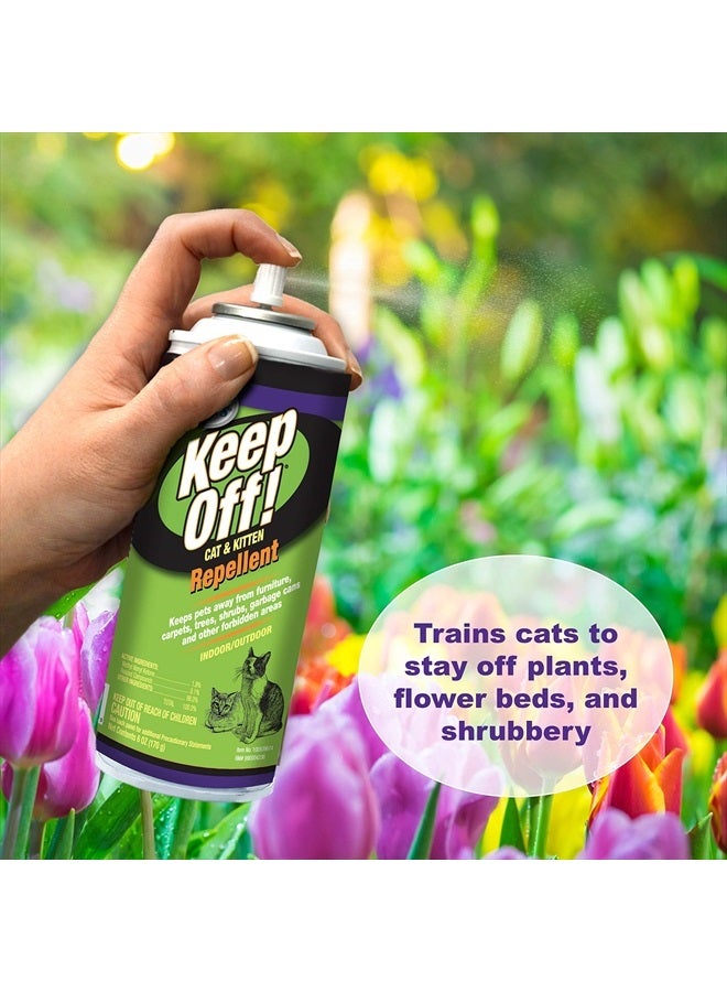 four paws ابتعد! رذاذ طارد القطط في الهواء الطلق والداخل 6 أونصات - Image 3