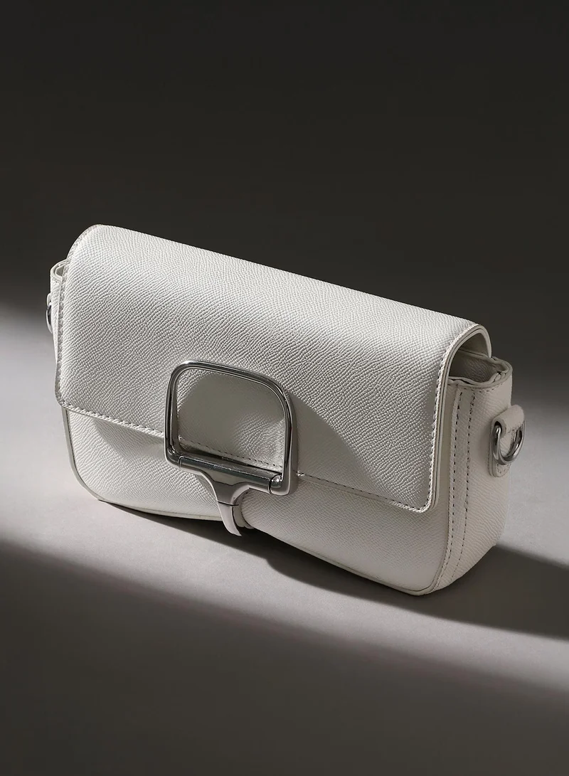 Textured Flap Bag