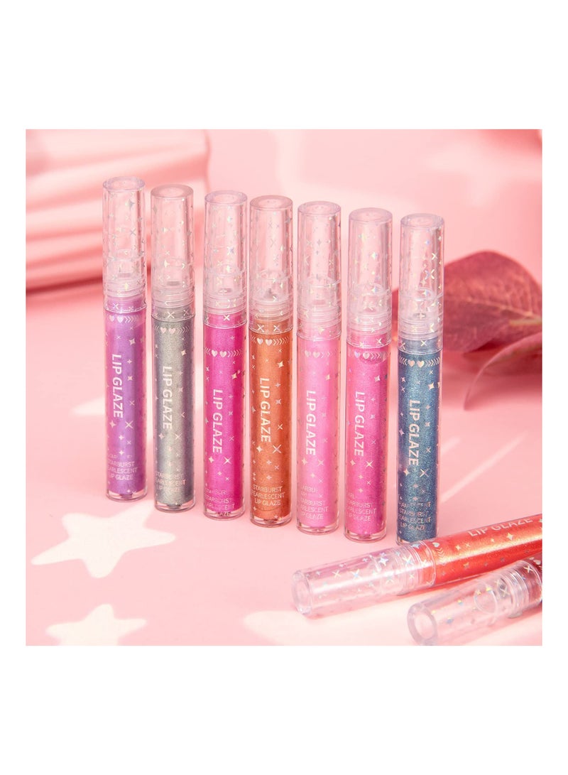 KASTWAVE Glitter Liquid Lipsticks Set 9 Colors Glitter Diamond Shining Lip Gloss Set Long Lasting Waterproof Shimmer Metallic Lipstick for Women Lips Make Up Set, Non Toxic, Birthday Gift, Party Gift. - Image 5