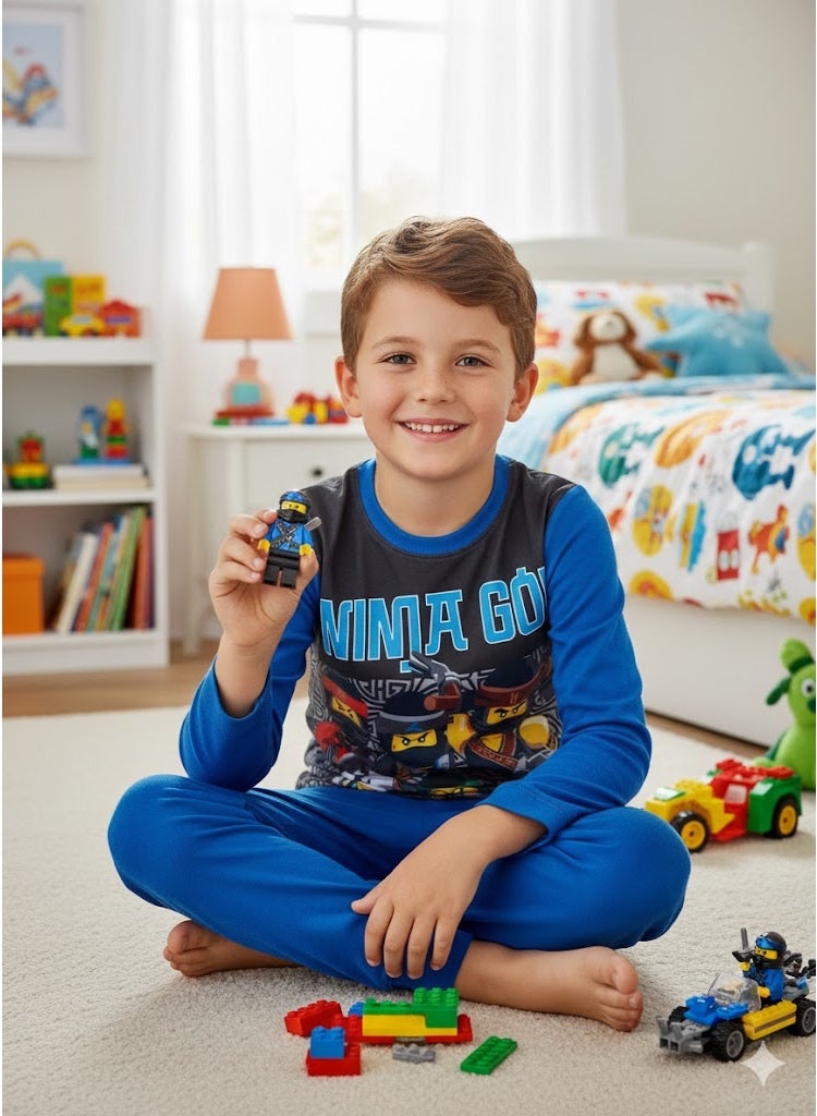 LEGO Pajama LEGO NINJA GO Long Sleeves Set 100% Cotton. - Image 2