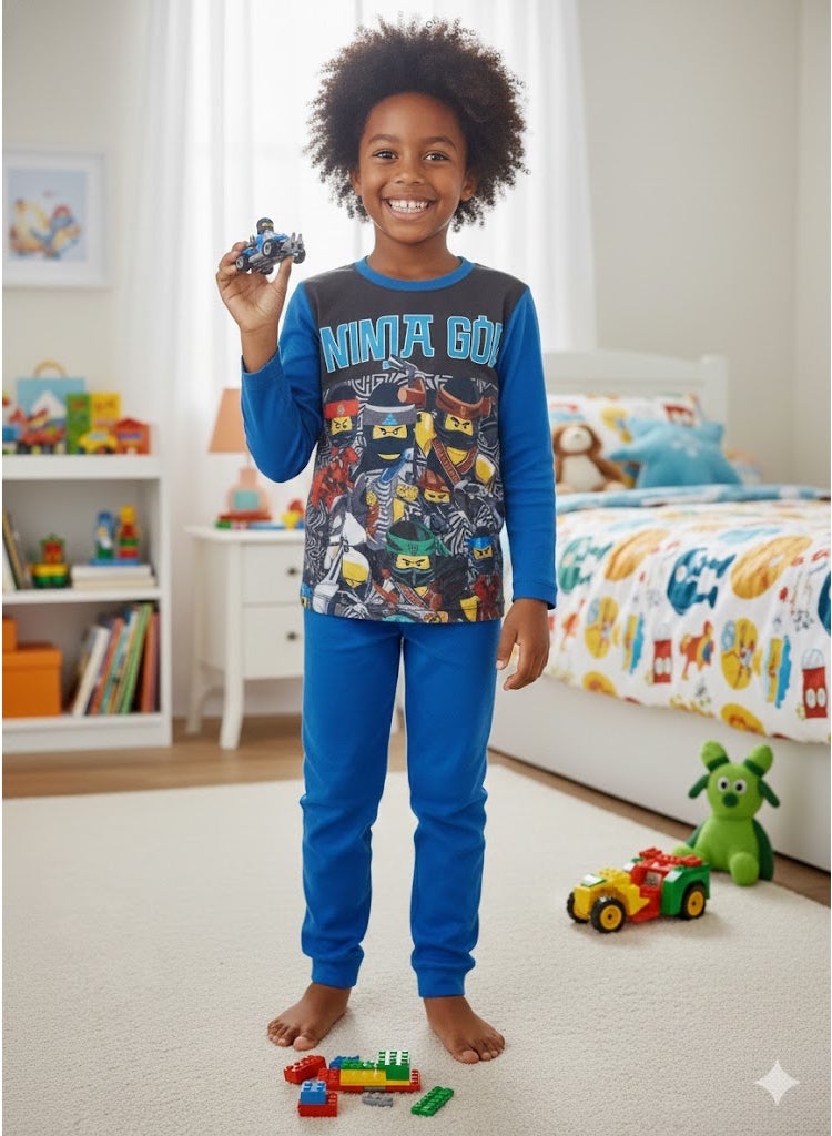 LEGO Pajama LEGO NINJA GO Long Sleeves Set 100% Cotton. - Image 3