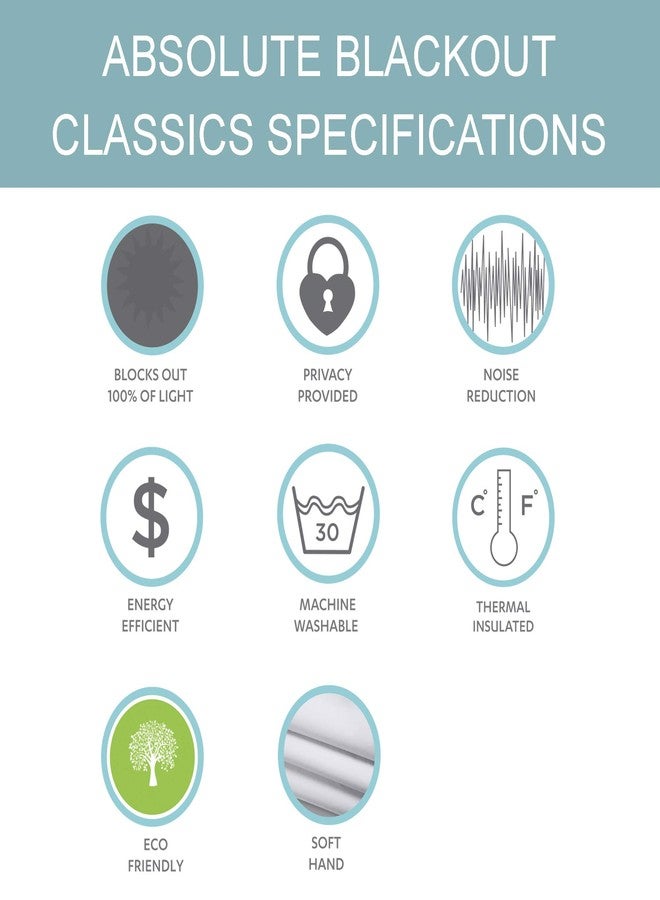 Lush Decor Farmhouse Bird & Flower Insulated Grommet Room Darkening Window Curtain Panels Pair 38" W x 95" L White & Blue - Floral Curtains Living Room - Image 2