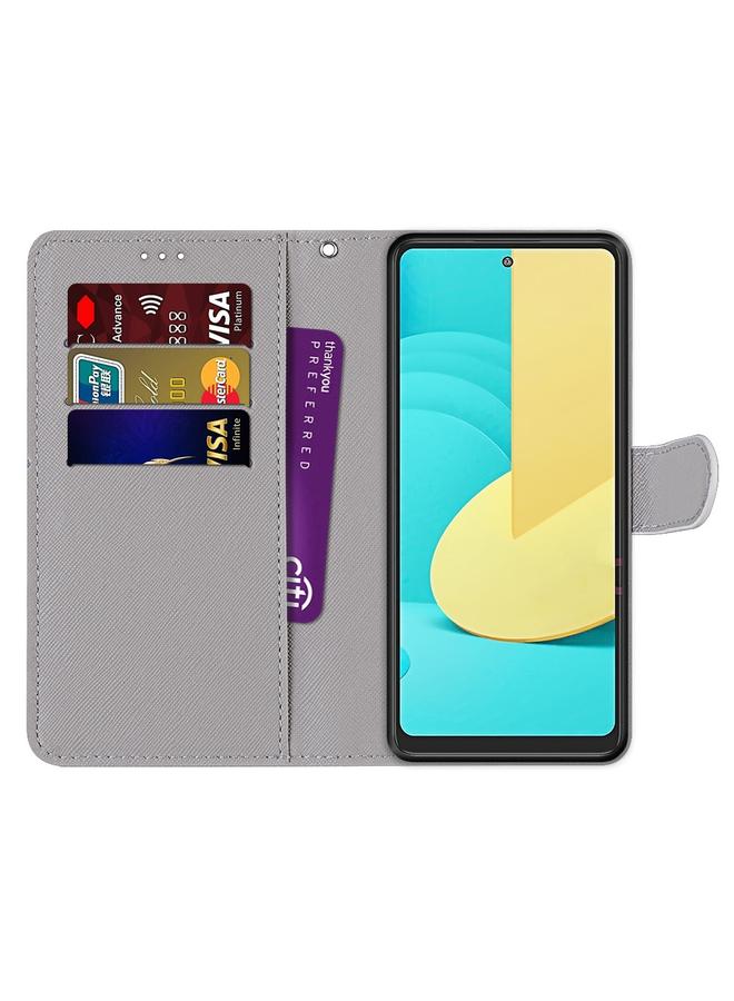 S-TOP Case For LG Stylo 7 5G Coloured Drawing Cross Texture Horizontal Flip PU Leather Case with Holder & Card Slots & Wallet & Lanyard - Image 3