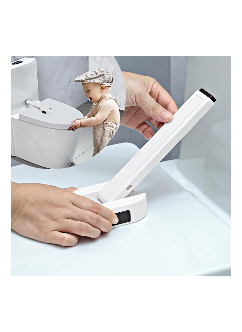 SYOSI - Toilet Seat Locks Baby Proof, SYOSI Ideal Child Proof Toilet Seat Lock with Arm Toilet Seat Lock Child Safety No Tools, No Drill Needed Easy Installation with Stonger 3M Adhesive, Fits Most Toilets - Image 1