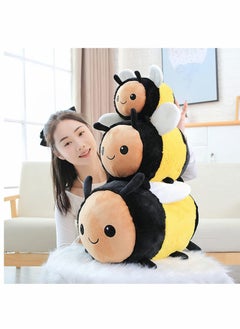 KASTWAVE Bee Plush Toy Super Soft Bee Plush Doll Kawaii Honeybee Plush Pillow Cushion Animal Stuffed Plush Doll Halloween Birthday Gift for Kids Boys Girls 30cm  - Image 4