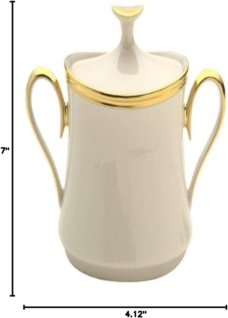 LENOX Lenox Eternal Fine China Sugar Bowl with Lid  - Image 2