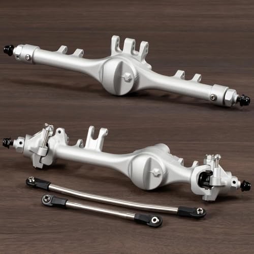 ZMHOBBY Machined Aluminum F10T Offset Straight Axle for VS410 SCX10 II Leaf Chassis 110 RC Crawler Built Clear - Image 1