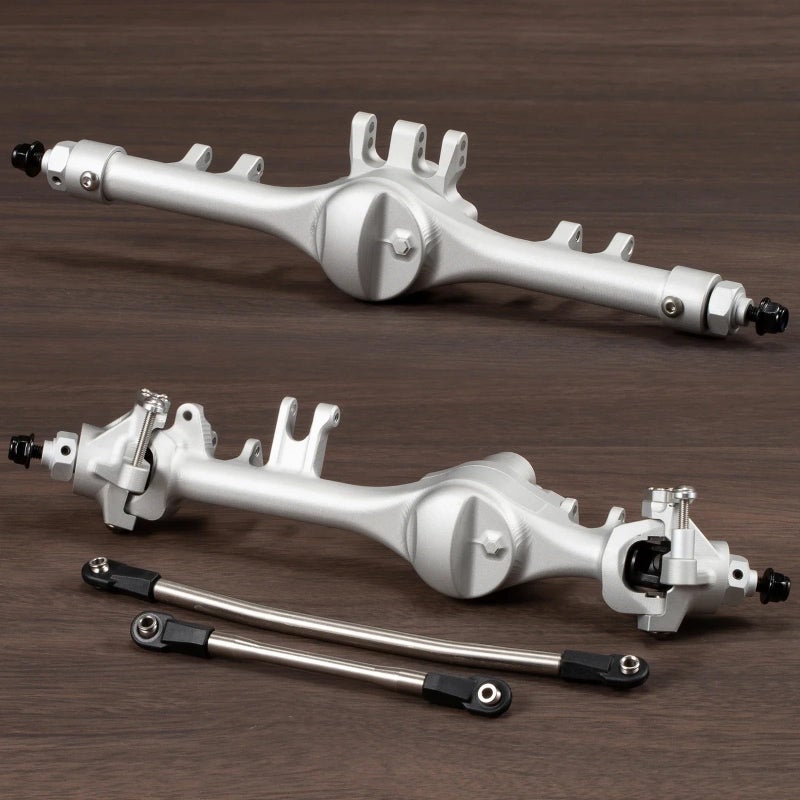 ZMHOBBY Machined Aluminum F10T Offset Straight Axle for VS410 SCX10 II Leaf Chassis 110 RC Crawler Built Clear - Image 3