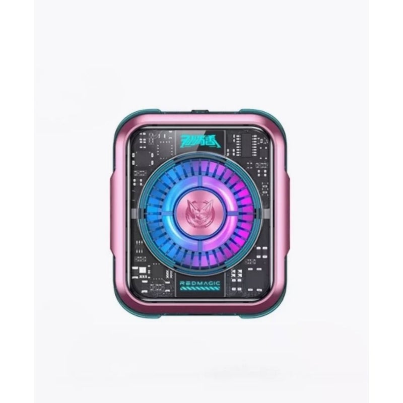 Nubia RedMagic Cooler 5 Pro Semiconductor Magnetic Flat Panel Cooling Fan Radiator, Pink - Image 1