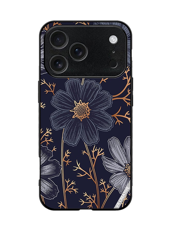 Protective Case Cover For Apple iPhone 17 Pro Flower Design Multicolour