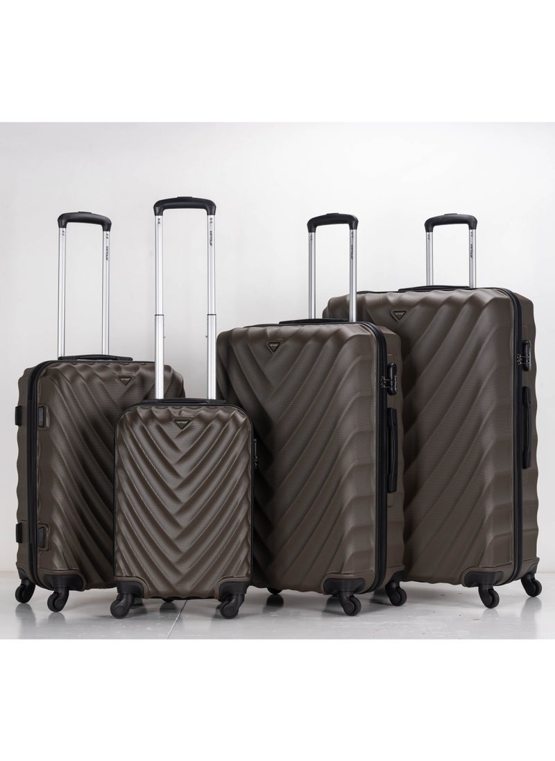 VIPTOUR - Set of 4 ABS Trolley Luggage With Number Lock 20,24,28,32 Inches - Image 1