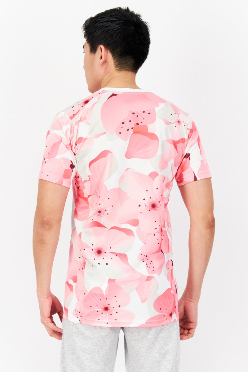 PUMA تي شيرت تدريب للرجال من ماركة لياقة بدنية، مجموعة وردية - Image 2