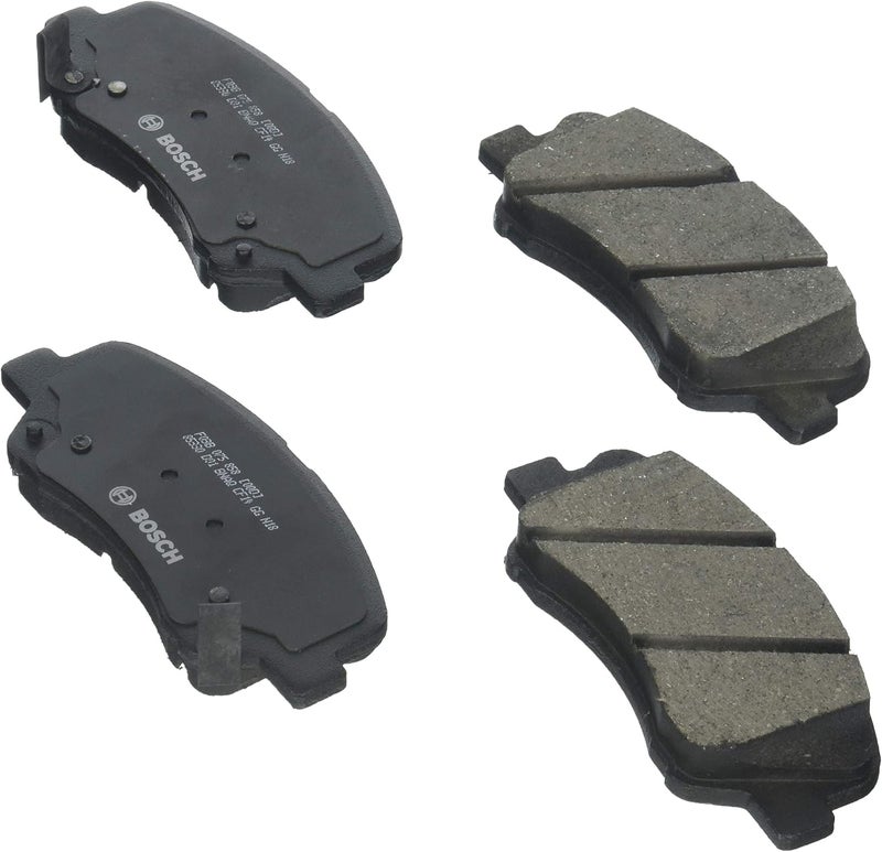 BOSCH BC1593 QuietCast Premium Ceramic Disc Brake Pad Set - Compatible with Select Hyundai Accent and Kia Rio - Front - Image 1