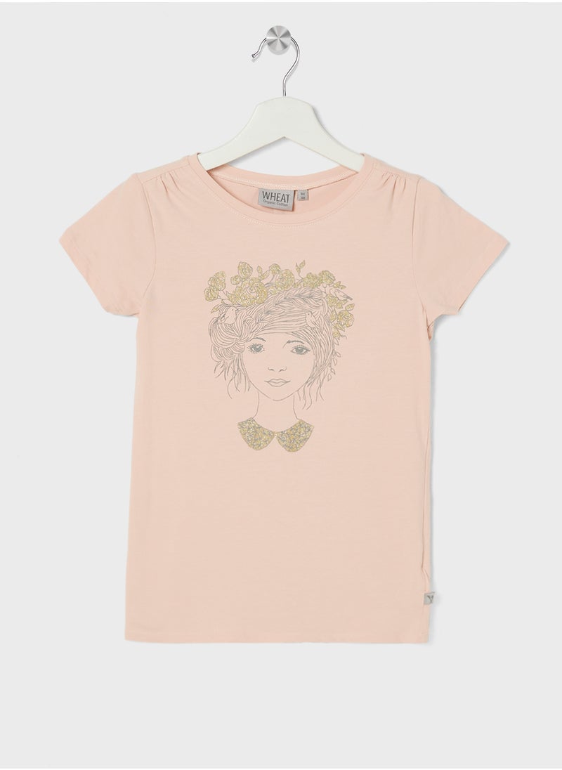 ويت T-Shirt Girl Face Ss  - Image 1