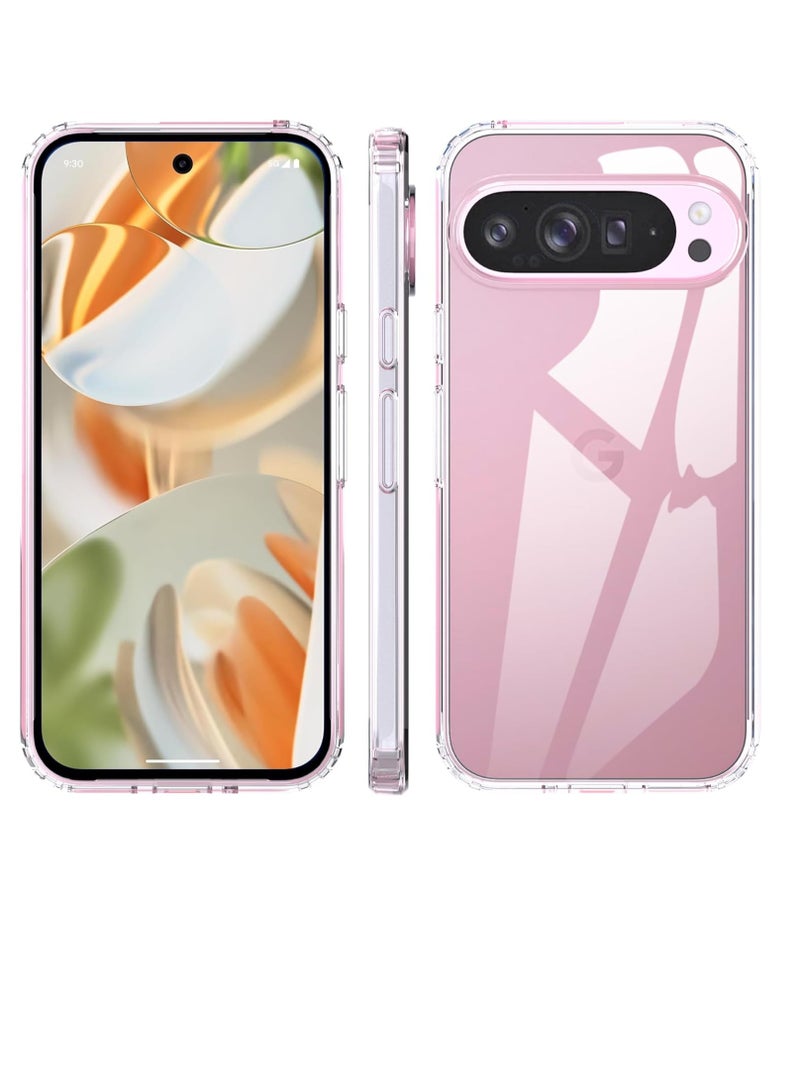 Clear Case for Google Pixel 9 5g/9 Pro 5g (2024), Transparent Non-Yellowing Slim Soft Silicone Mobile Phone Case, Anti-Fingerprint, Scratch-Resistant, Shockproof, Drop Protection, Thin TPU - Image 2