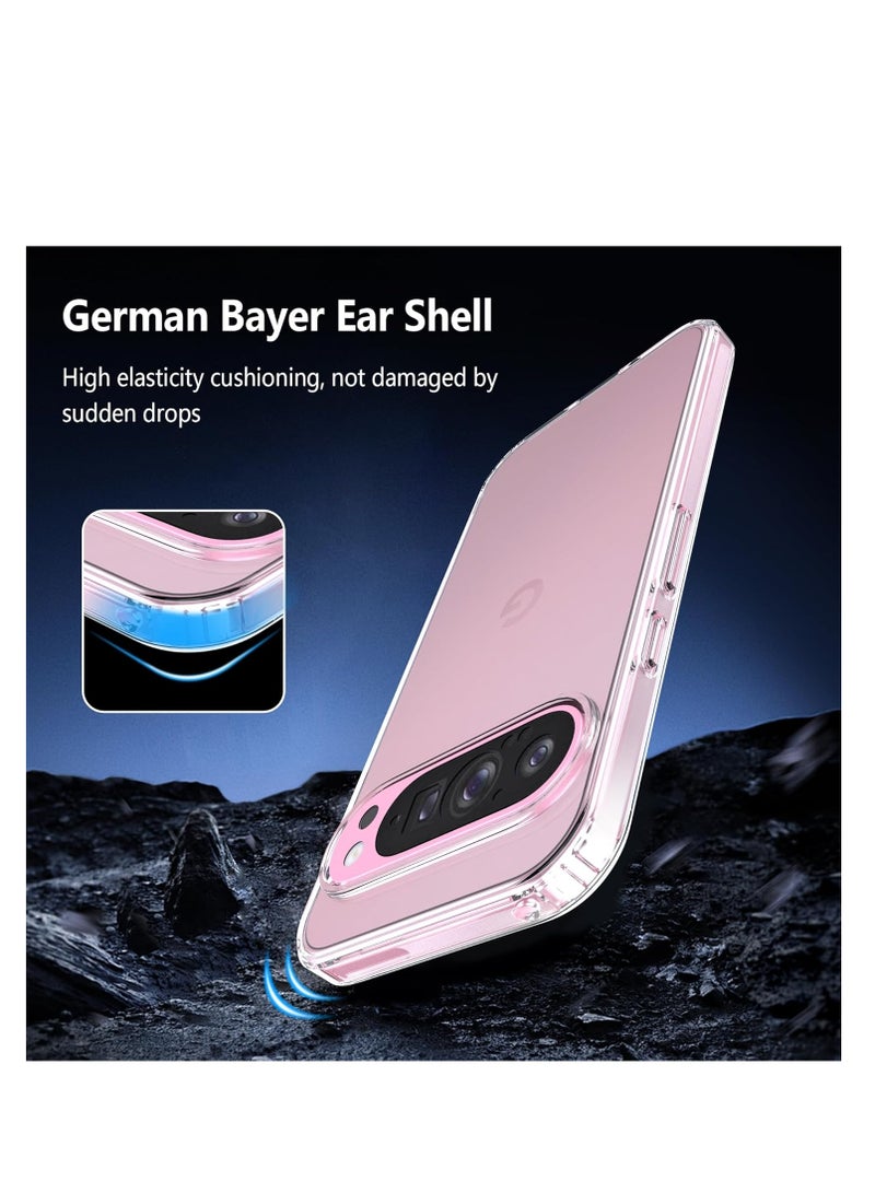 Clear Case for Google Pixel 9 5g/9 Pro 5g (2024), Transparent Non-Yellowing Slim Soft Silicone Mobile Phone Case, Anti-Fingerprint, Scratch-Resistant, Shockproof, Drop Protection, Thin TPU - Image 4