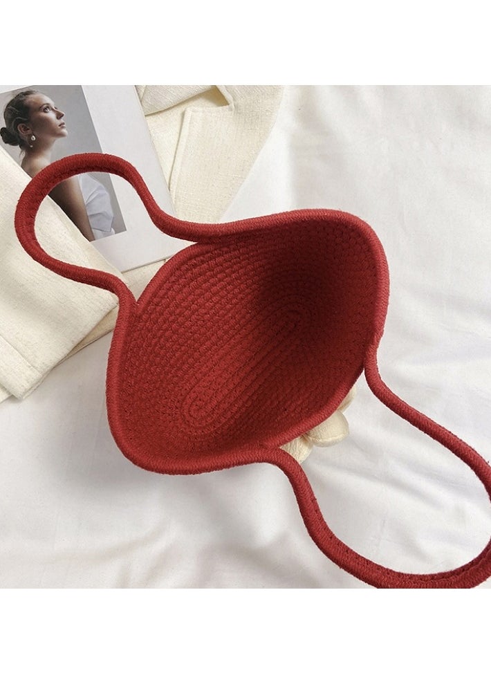 KUYING - New Handmade Woven Bag Flower Bag - Image 1