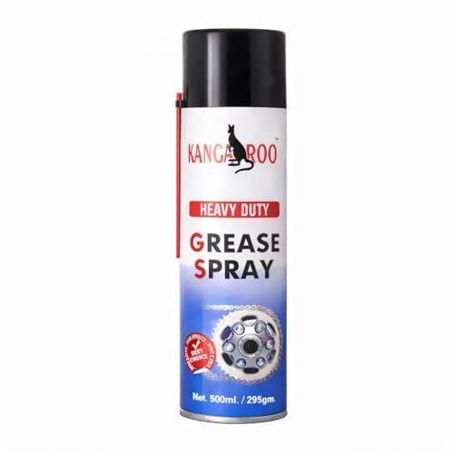 KANGAROO Liquid Grease Spray (Heavy Duty) 500 ml | I High Viscous I Chain Lubrication I Frees Sticky Mechanism I Reduces Squeaky Noise I Long Lasting Protection from Rust and Corrosion - Image 1