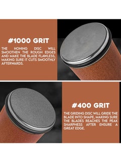Milatech Milatech Knife Sharpener Tool Rolling Knife Sharpener Kit, Diamond, Ceramic Disc Sharpeners Are Used, 15°&20° Magnetic Inclination Angles Making Sharpening Easier, ideal gift Thanksgiving, Halloween, Christmas  - Image 3