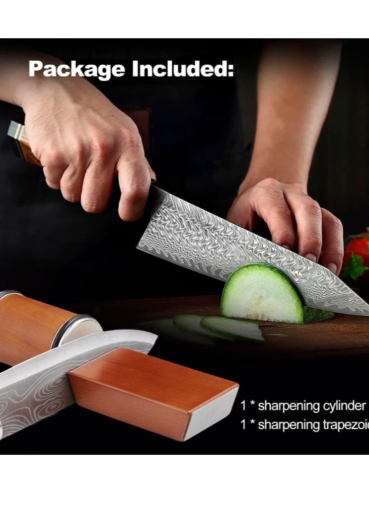 Milatech - Milatech Knife Sharpener Tool Rolling Knife Sharpener Kit, Diamond, Ceramic Disc Sharpeners Are Used, 15°&20° Magnetic Inclination Angles Making Sharpening Easier, ideal gift Thanksgiving, Halloween, Christmas - Image 1