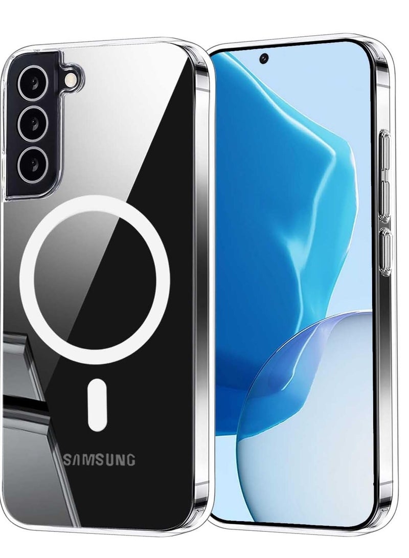 Clear Case for Samsung Galaxy S22, Compatible with Mag-Safe Charging, Ultra Slim & Full Protective Shockproof Case Cover (Galaxy S22, Clear) - Image 1