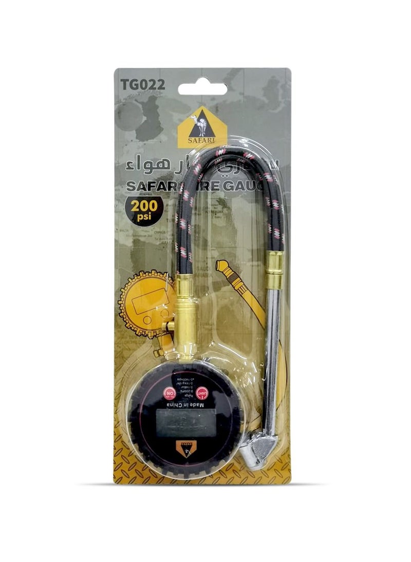 Safari Digital Display Tire Pressure Gauge 200 Psi for All Vehicles-SAFARI TG022 - Image 4