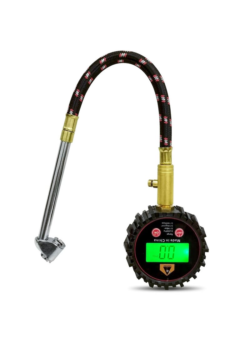 Safari Digital Display Tire Pressure Gauge 200 Psi for All Vehicles-SAFARI TG022 - Image 1