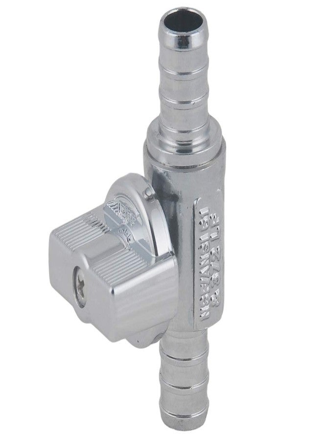 Grneric PEX Straight Stop Valve, 1/2-in x 1/2-in PEX 1/4 Quarter Turn LF Brass Chrome Plated Shut off Valve for Faucet or Toilet Installation (2-Pack) - Image 3