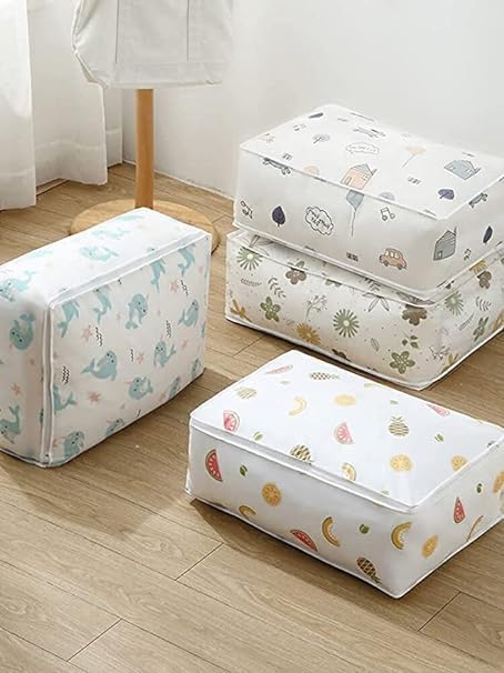 CHANCY CHANCY big size under bed Storage Organizer Moisture Proof Mildew Proof Dust Proof Quilt Storage Bags for Storing Quilts Coats Jackets Pillows Blankets Underbed Storage Bag 70 50 25 CM 1 - Image 5
