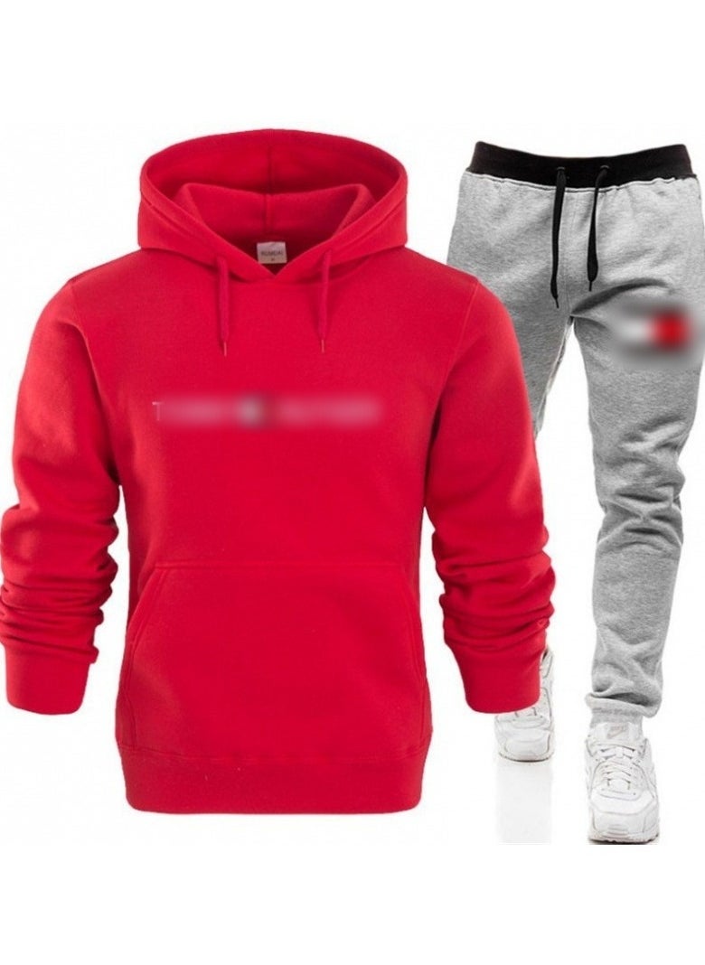 KUYING - Men's Loose Sportswear And Sports Pants Two-Piece Set - Image 1