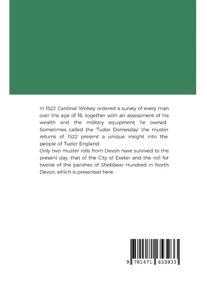 The Certificate of Musters of Shebbear Hundred, 1522 - Image 2