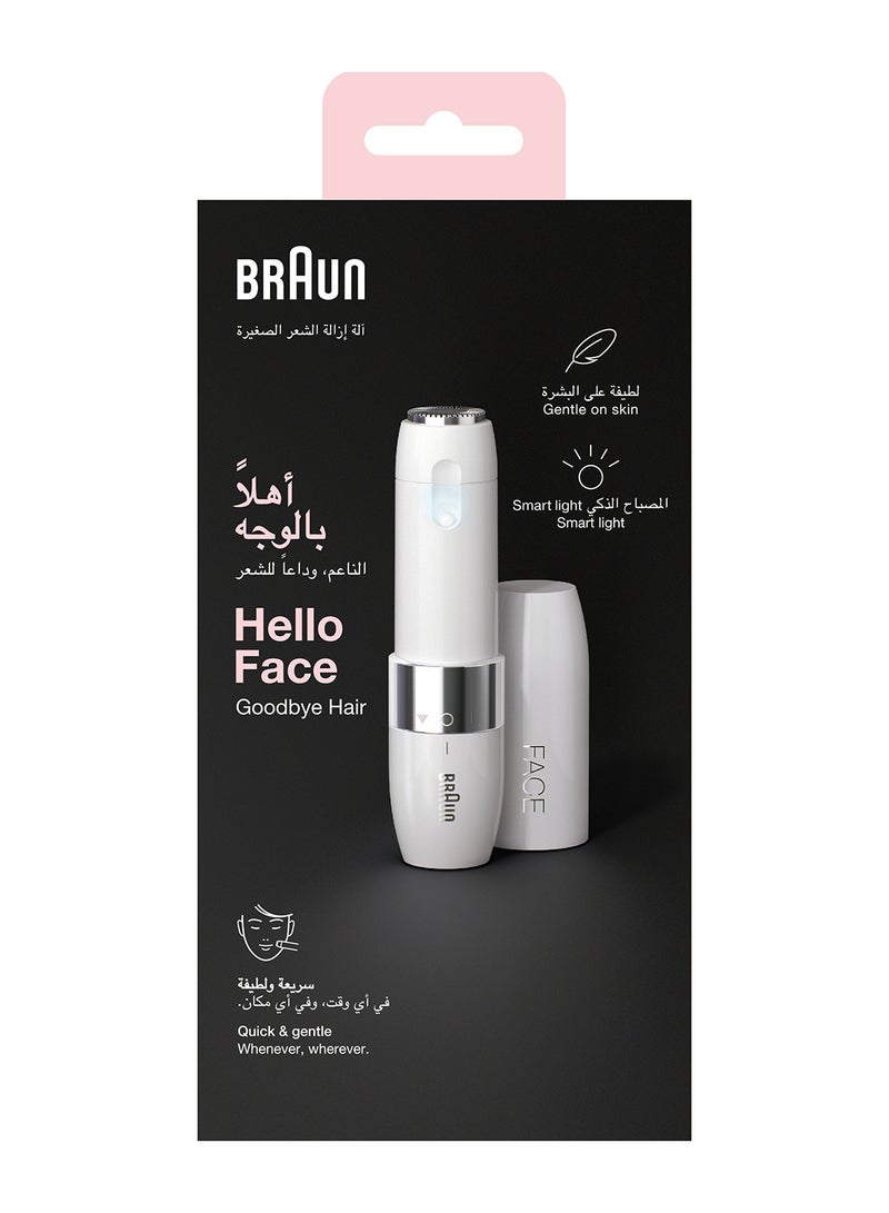 براون مزيل شعر الوجه الكهربائي للنساء FS1000 أبيض - Image 1