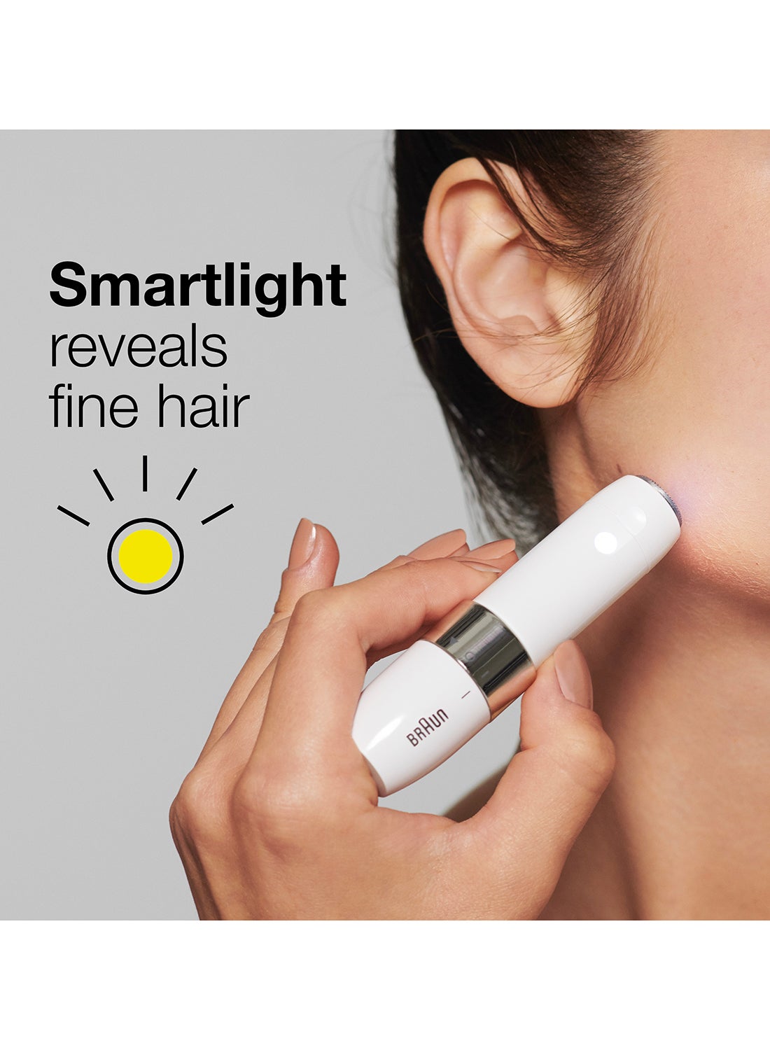 Braun Fs1000 Face Mini Hair Remover - White