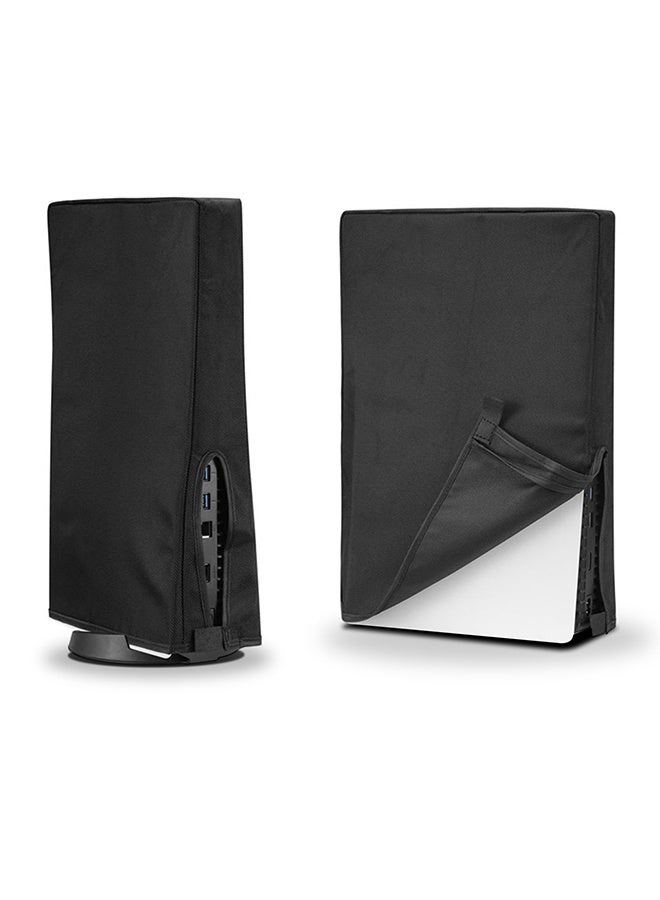 بشكل مختصر غطاء واقٍ من الغبار لجهاز PS5، غطاء أوكسفورد مضاد للخدوش ومقاوم للماء، غلاف واقي فائق النعومة مع فتحات منافذ الكابلات، متوافق مع إصدارات سوني بلايستيشن 5 الرقمي والعادي - Image 1