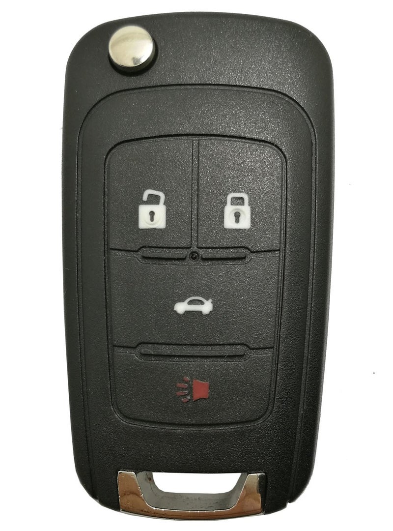Replacement Key Fob Case Shell fit for Chevrolet Chevy Cruze Camaro Malibu Flip Folding Key Shell Remote Key Case 4 Buttons