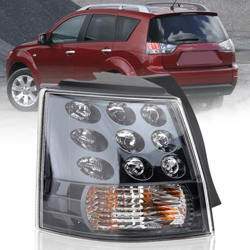 Clidr Left Side Tail Light Assembly for Mitsubishi Outlander EX 2007 2008 2009 2010 2011 2012 2013 Outer Brake Light Tail Lamp Driver (Don't fit for mitsubishi outlander V4) - Image 2
