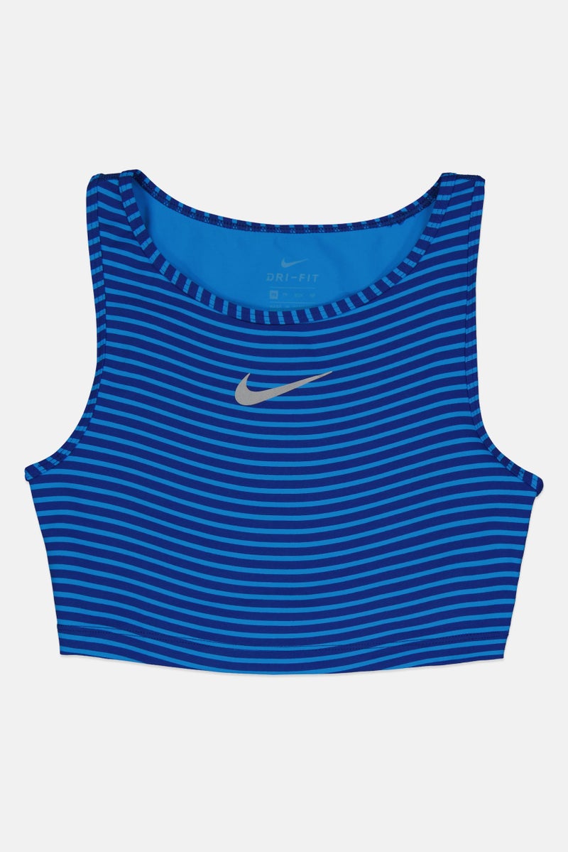 Nike Women Dri-Fit Power Running Tank, Blue - Image 3
