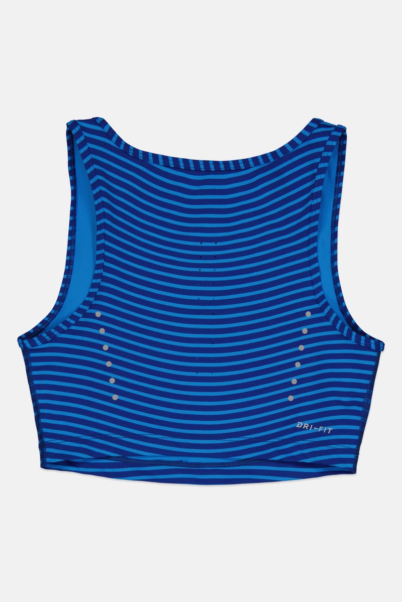 Nike Women Dri-Fit Power Running Tank, Blue - Image 4