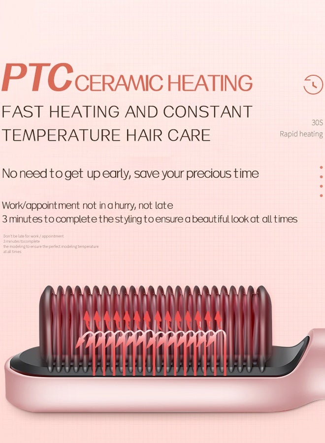 K.SKIN Hair Straightener Brush Hair Straightening Iron with Built-in Comb, 30s Fast Heating  Anti-Scald Perfect for Professional Salon at Home - Image 4