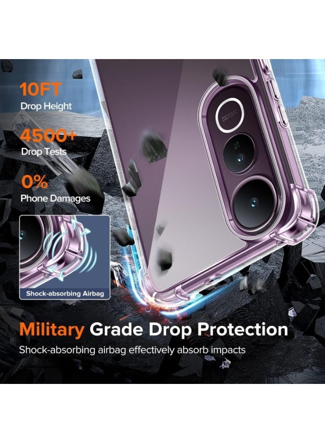 Case Compatible with vivo V50 Lite 4G/vivo V50 Lite 5G, Cover Silicone Transparent TPU Gorilla Anti-shock Protector Camera Shockproof Corners - Clear - Image 5