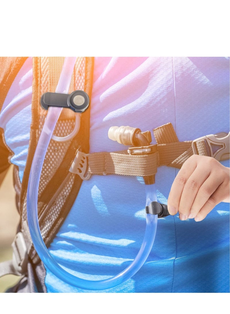 KASTWAVE 3Pcs Water Tube Clips Automatic Reset Universal Water Bladder Hose Clip Removable Hydration Pack Clamp Magnetic Hose Holder for Outdoor Cycling Running - Image 2