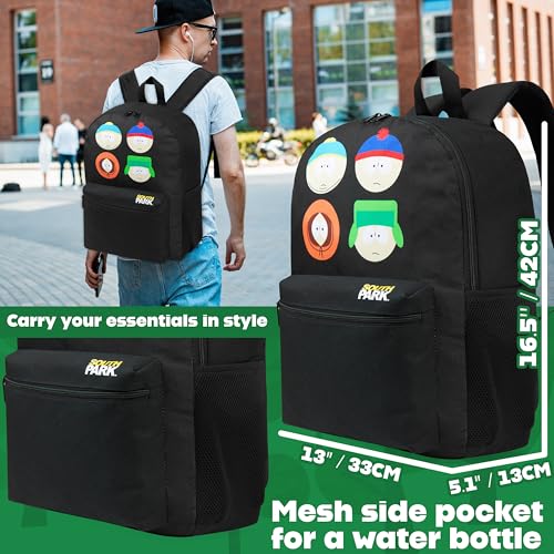 South Park Backpack for Men Teens Boys Daypack Gym Travel Bag Bookbag Rucksack College Work Funny Gifts for Men (Black) - Image 3