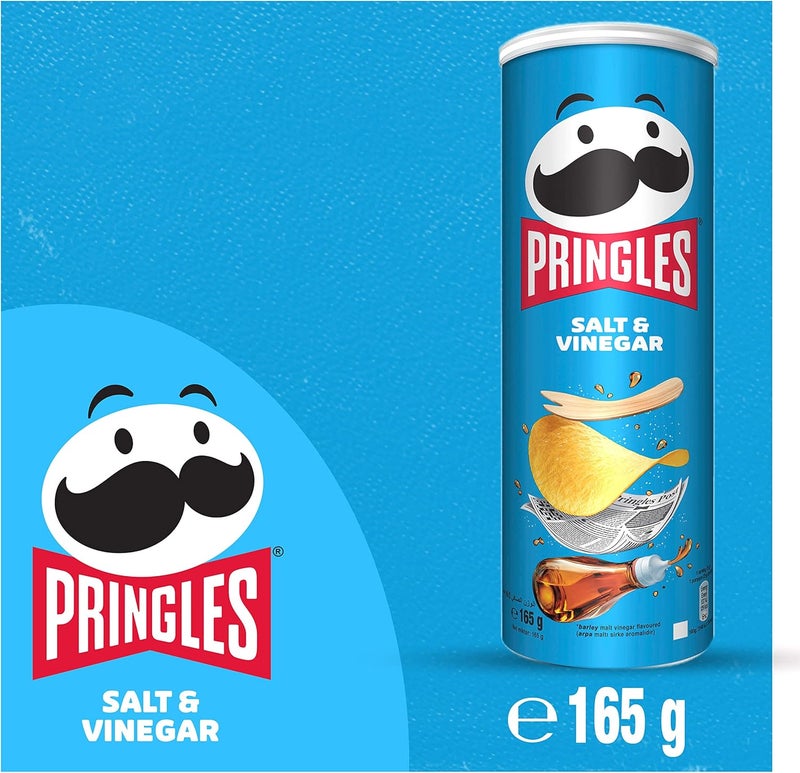 Pringles رقائق البطاطس بنكهة الملح والخل من برينجلز - 2 علبة - Image 2