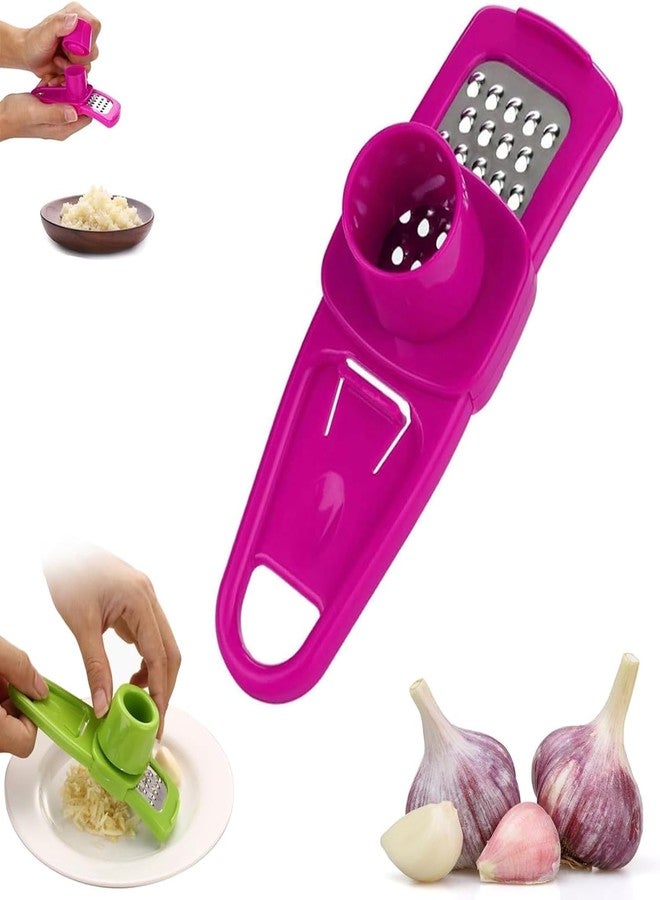 WinldMonmo Red Hand Garlic Grinder-Small Hand Grinder for Garlic, 2024 New Hand Press Garlic Chopper, Hand Pepper Grinder, Garlic Press Hand Specialty Tools Kitchen and Dining, 1 - Image 1