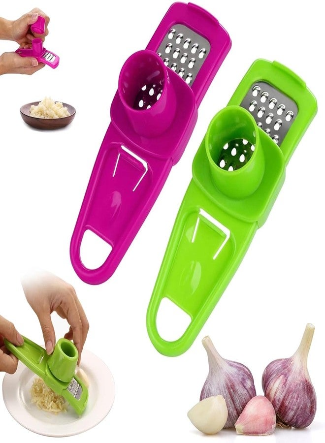 WinldMonmo Red Hand Garlic Grinder-Small Hand Grinder for Garlic, 2024 New Hand Press Garlic Chopper, Hand Pepper Grinder, Garlic Press Hand Specialty Tools Kitchen and Dining, 1 - Image 5