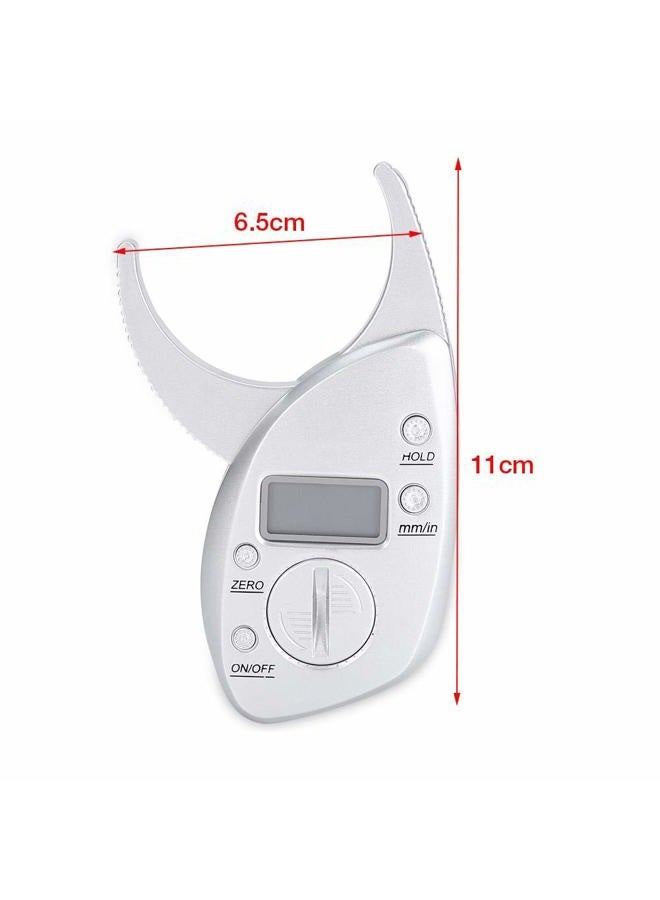 Sonew Body Fat Caliper Handheld BMI Body Fat Measurement Device Body Measure Tape Arms Chest Thigh or Waist Measuring Tape Measures Body Fat for Men and Women 3V Battery (Not Included) - Image 5