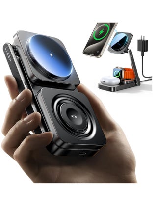 3 in 1 Charging Station for Apple, MagSafe Charger Stand, Magnetic Wireless Fast Charging for iPhone 15 Pro Max, AirPods, and Apple Watch, Multiple Device Compatibility - pzsku/ZC487F0C08FFA33D5AA9EZ/45/_/1718875987/b6a75092-47e1-4173-a700-7e2204d7e206